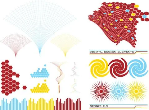 Design elements 2 A collection of elements that could be used to make up a... Stock Photos