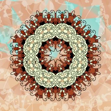 Design elements with abstract pattern. Illustrazione stock