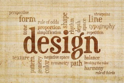 Design elements and rules word cloud design elements and rules word cloud ... Stockfoto's