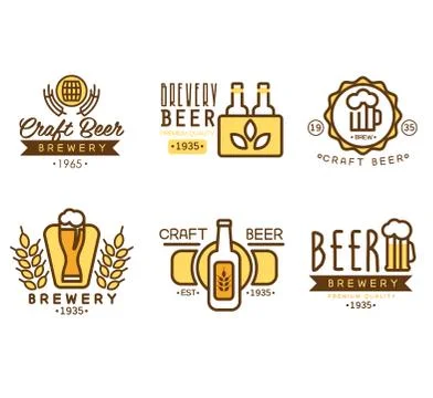 Design Elements for Beer House Stock Illustration