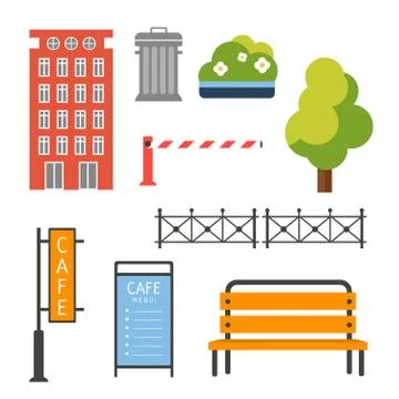 Design Elements for City Illustration or Map イラスト素材