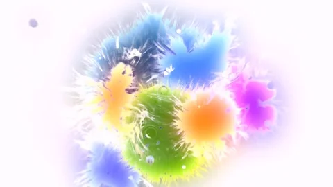 Design Elements - Colorfull Liquids In Motion - 4 Stock Footage 69835301