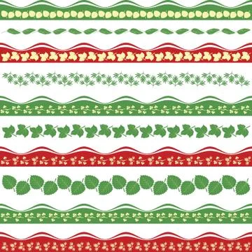 Design elements in the form of herbal ornament Illustrazione stock
