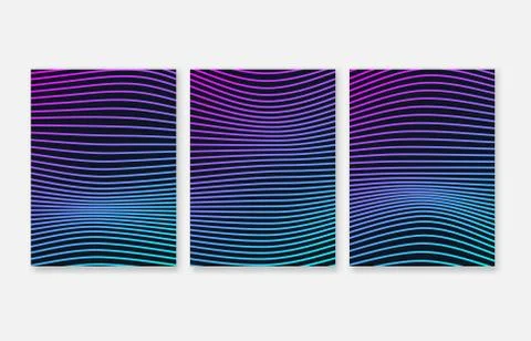 Design Elements Gradient Wave Lines for Business Presentation, Publications,  스톡 일러스트