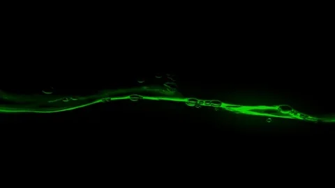Design Elements - Green Liquids In Motion - 4 Stock Footage 69835601