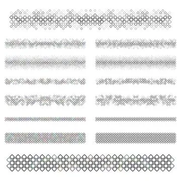 Design elements - grey divider line set イラスト素材