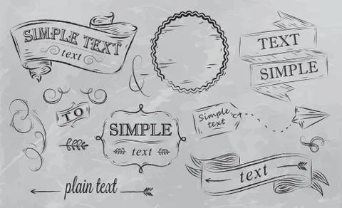 Design elements grey Stock Illustration