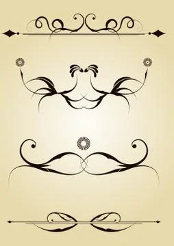 Design elements 库存插图