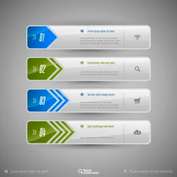 Design elements for infographics, layout, web pages... Modern symbols on the  Stock Illustration