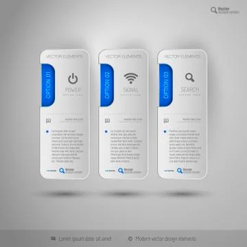 Design elements for infographics, layout, web pages... Modern symbols on the  Stock Illustration