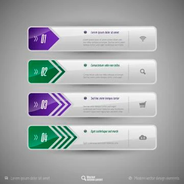 Design elements for infographics, layout, web pages... Modern symbols on the  Illustrazione stock