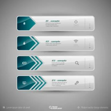 Design elements for infographics, layout, web pages... Modern symbols on the  Illustrazione stock