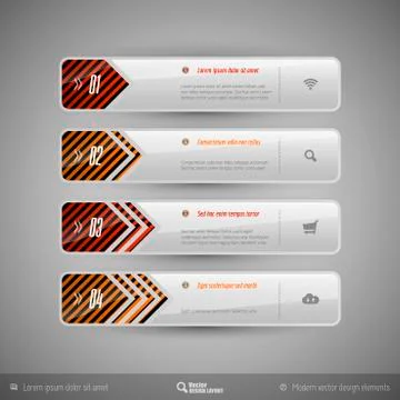 Design elements for infographics, layout, web pages... Modern symbols on the  Stock Illustration