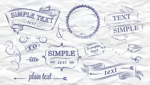 Design elements ink Stock Illustration