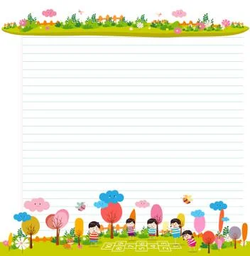 Design elements for notebook, diary. Goodbye summer. Hello autumn Stock Illustration