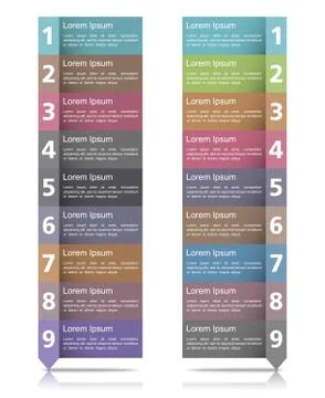 Design Elements with Numbers イラスト素材