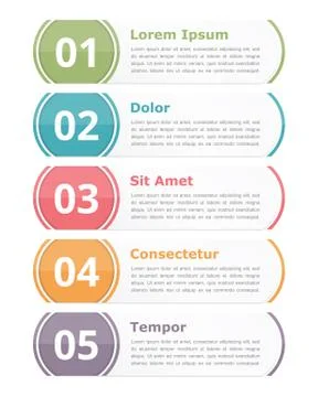 Design Elements with Numbers Stock Illustration