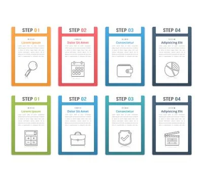 Design Elements with Numbers イラスト素材