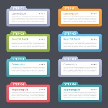 Design Elements with Numbers Stock Illustration