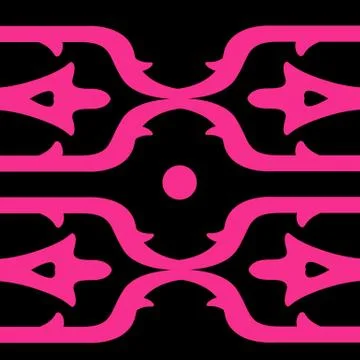 Design elements PINK CHIC ON BLACK Stock Illustration