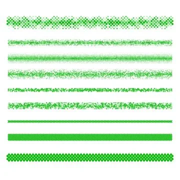 Design elements - pixel text divider line set Stockillustratie