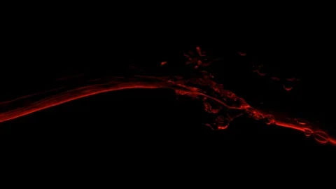 Design Elements - Red Liquids In Motion - 11 Video stock 69836450