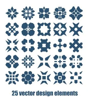 Design elements set. Abstract vector symbols collection. Graaphic geometric.. Illustrazione stock
