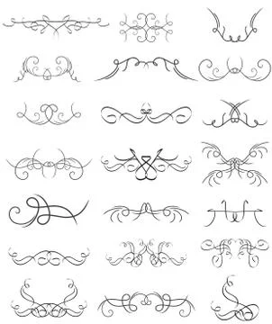 Design elements set Illustrazione stock