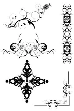 Design elements set Stock Illustration