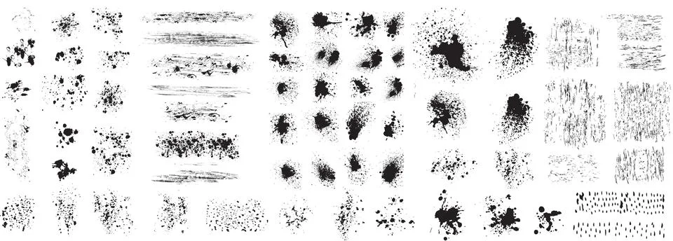 Design Elements of Spray Paint Effect Stock Illustration