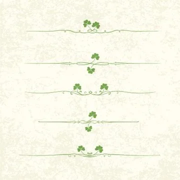 Design elements for st. patrick's day. eps10 Stock Illustration