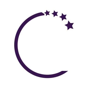 Design elements with star sign illustration. Development logo. Growth logo. C Stockillustratie