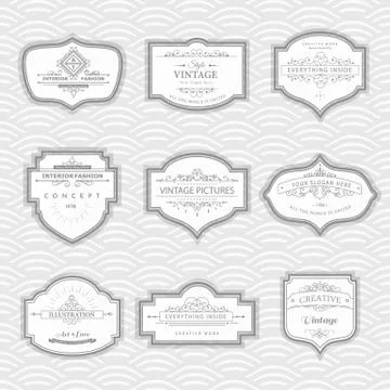 Design elements template. Stock Illustration