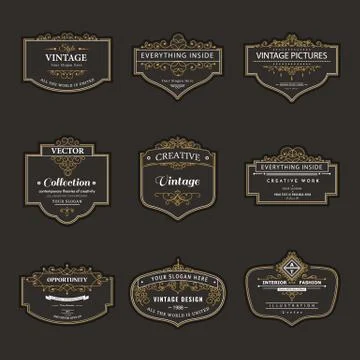 Design elements template. Stock Illustration