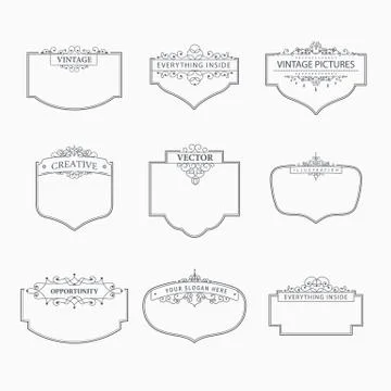 Design elements template. Stock Illustration