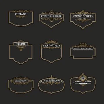 Design elements template. Stock Illustration