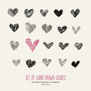 Design elements for Valentine day. Stock Illustration