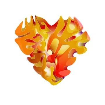 Design elements for Valentine s Day. Vector. Heart red. Icon. Card in the fra Illustrazione stock