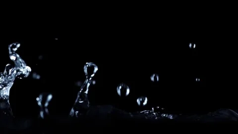 Design Elements - Water Splashes In Slow Motion - 6 Видео 69836167