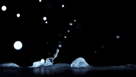 Design Elements - Water Splashes In Slow Motion - 17 Stock Footage 69836619