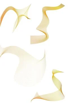 Design elements. Wave of many glittering lines. Abstract vertical glow wavy.. Illustrazione stock