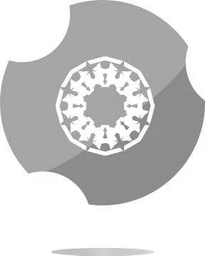 Design elements, web icon button isolated on white Stock Illustration