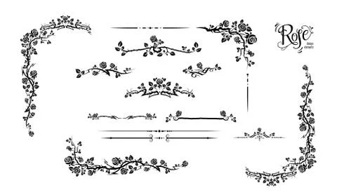 Design elenents set Illustrazione stock