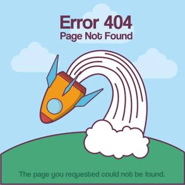 Design of error 404 with Stockillustratie