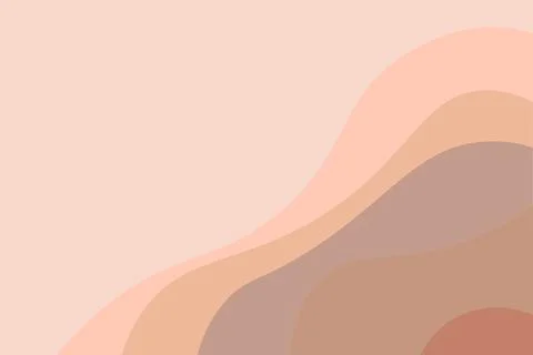This design features an abstract background with flowing beige curves and sof 스톡 일러스트