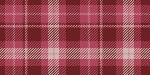 The design features a seamless tartan pattern in shades in pink and red color Stock Illustration