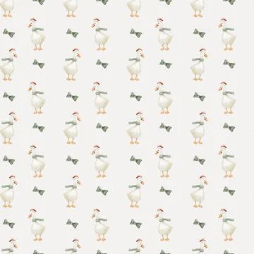 Design featuring geese in a charming repeating pattern for decorative purpose Illustrazione stock