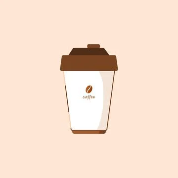 Design flat coffee bean bottle vector Stock Illustration