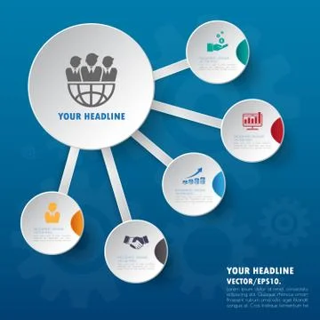 Design flat shadow template banners /graphic or website .Vector. Stock Illustration