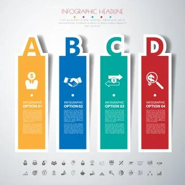 Design flat shadow template banners /graphic or website .Vector. Stock Illustration